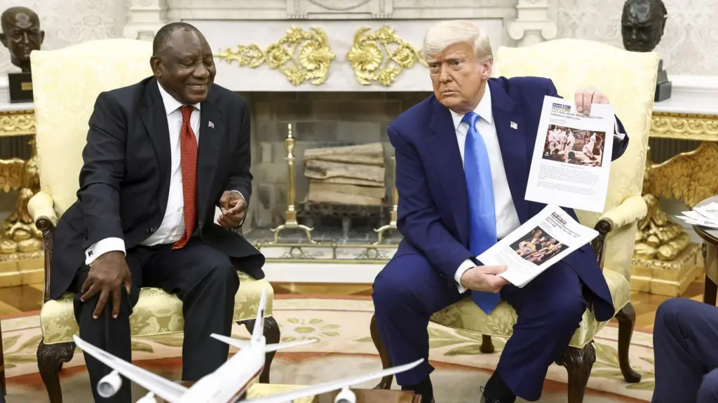 President van Zuid Afrika met Trump