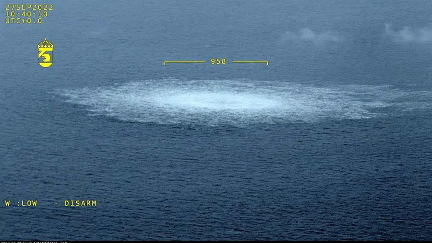The gas leak in the Baltic Sea