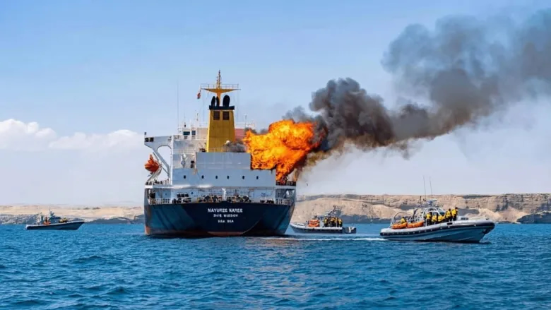 Burning ship